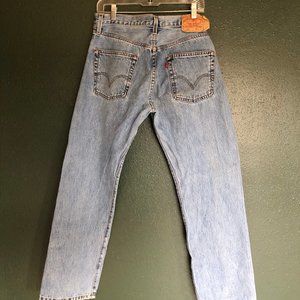 Levi’s Vintage 501s, 1990’s, Jeans, Button Fly, Size 32x30, Light Wash